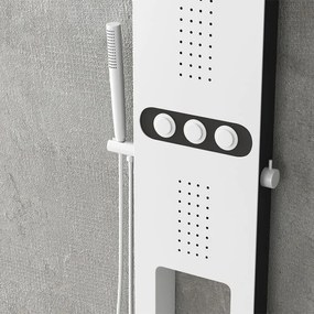 Στήλη υδρομασάζ BIANCO NERO TOUCH PRAXIS