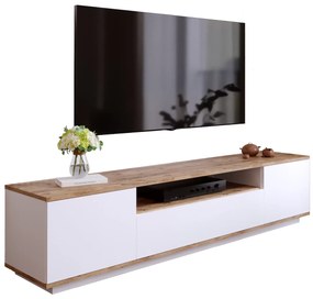 Έπιπλο τηλεόρασης "VIANA" σε χρώμα atlantic pine/λευκό 180x45x45 100-03631