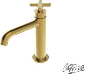 La Torre Elle Cross Gold Brushed 38004 – Μπαταρία νιπτήρα