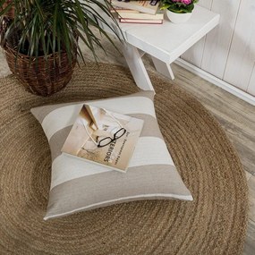 Μαξιλαροθήκη Διακοσμητική Gella 02 Beige Teoran 65Χ65 Cotton-Polyester