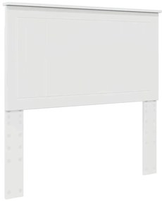 vidaXL Κεφαλάρι με κεφαλάρι Λαμπερό Λευκό 100 cm Επεξεργασμένο ξύλο