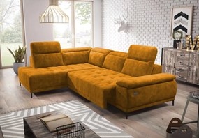 Γωνιακός καναπές Jolie-Portokali-Αριστερή