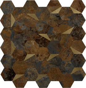 Αυτοκόλλητα Πλακάκια (Σετ 2τμχ) A-S Mina Brown 223867B