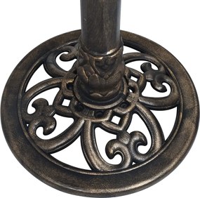 vidaXL Ηλιακό Ρολόι Μπρονζέ 35,5 x 82 εκ. Πλαστικό