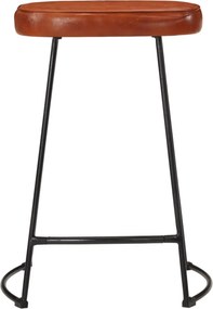 vidaXL Σκαμπό Μπαρ 2 τεμ. Σκούρο Καφέ 41x29x62 εκ.