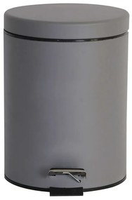Κάδος Απορριμμάτων Classic 02-3753 Γκρι Ματ 5Lt Estia Metal