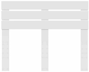 vidaXL Κεφαλάρι με κεφαλάρι Λευκό 135 cm Επεξεργασμένο ξύλο