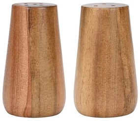 Αλατοπίπερο Allure (Σετ 2Τμχ) 01-27827 Φ4,6x8cm Natural Estia Ξύλο