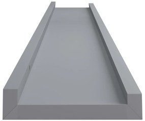 vidaXL Ράφια για Κορνίζες 2 τεμ. Γκρι 80 x 9 x 3 εκ. από MDF