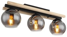 Πλαφονιέρα Φωτιστικό Οροφής 3xΕ27 Conni 15569-3D Globo Lighting-15569-3D-Μαύρο 15569-3D