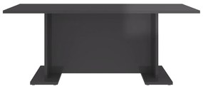vidaXL Τραπεζάκι Σαλονιού Γυαλιστερό Γκρι 103,5x60x40 εκ. Μοριοσανίδα