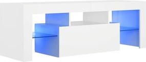 vidaXL Έπιπλο Τηλεόρασης με LED Λευκό 120x30x40 εκ.