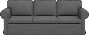 vidaXL Καναπές Σκούρο Γκρι