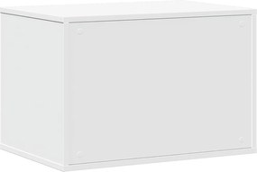 vidaXL Τουαλέτα Γάτας Περίφραξη Λευκό 60x40x40 εκ. Επεξεργασμ. Ξύλο