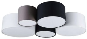Φωτιστικό Οροφής - Πλαφονιέρα Hotel 693900517 White-Black Trio Lighting Fabric