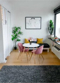 Stewehome Τεχνητό λουλούδι αγριοτριανταφυλλιάς σε γλάστρα από κορμό