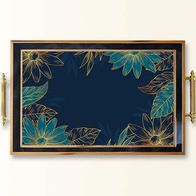 Δίσκος Σερβιρίσματος Γυάλινος 244KNG1113 50x29x3,5cm Multi Aberto Design Γυαλί