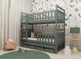 KLARA 90x200 graphite bunk bed Lano Furniture