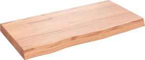 vidaXL Πάγκος Μπάνιου Αν. Καφέ 80x40x(2-6) εκ. Επεξεργ. Μασίφ Ξύλο