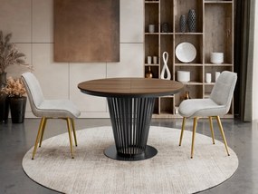 Τραπέζι Elantra Επεκτεινόμενο-Μαύρο – Βέγγε-Μήκος: 120 εκ.