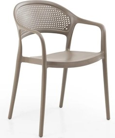 Πολυθρόνα Paros pp σε cappuccino απόχρωση 57x50x80