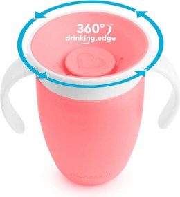 Ποτήρι Εκπαιδευτικό 207ml Munchkin Miracle 360 Pink