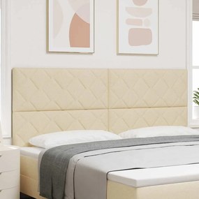 vidaXL Υφασμάτινο Κεφαλάρι Geometric με κεφαλάρι Κρεμ 200 cm ύφασμα