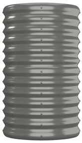 vidaXL Ζαρντινιέρα Γκρι 152x40x68 εκ. Γαλβανισμένος χάλυβας