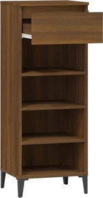 vidaXL Παπουτσοθήκη Καφέ Δρυς 40x36x105 εκ. από Επεξεργασμένο Ξύλο