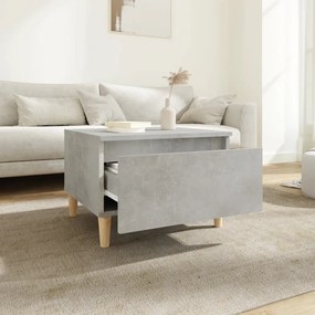 vidaXL Τραπέζια Βοηθητικά 2 τεμ. Γκρι Σκυροδ. 50x46x35 εκ. Επεξ. Ξύλο