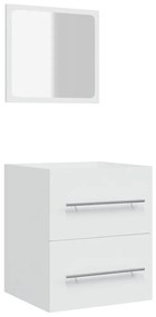 vidaXL Ντουλάπι Μπάνιου με Καθρέφτη Λευκό 41x38,5x48 εκ.