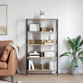 vidaXL Ράφι Βιβλίων Δρύς Sonoma 82 x 32 x 144,5 εκ. Επεξεργασμένο ξύλο