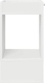 vidaXL End Table 2 pcs Λευκό 30 x 30 x 56 εκ. Επεξεργασμένο ξύλο