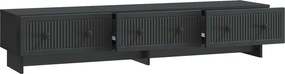 vidaXL Ντουλάπι TV Μαύρο 147 x 34,5 x 30 εκ Επεξεργασμένο Ξύλο