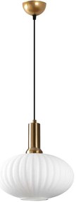 Φωτιστικό Οροφής Asker 521SHN3582 Φ30x118cm 1xE27 40W White-Gold Opviq