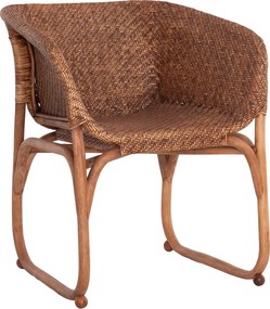 ΠΟΛΥΘΡΟΝΑ ΕΣΩΤ.ΧΩΡΩΝ TUCKET HM9958.02 ΦΥΣΙΚΟ RATTAN-ΚΑΡΥΔΙ ΧΡΩΜΑ 63x60x77Υεκ