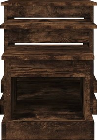 vidaXL Τραπεζάκια Σαλονιού 3 τεμ Καπνιστή Oak Επεξ. Ξύλο