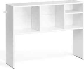 VEVOR Desktop Bookshelf White Desktop Storage Organizer 1-Tier for Office &amp; Home