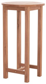 Τραπέζι - Σταντ Μπάρ Στρόγγυλο PRESSCOT C18114 Ξύλο Teak Φυσικό Φ60x105Υ εκ. 60x60x105 εκ.
