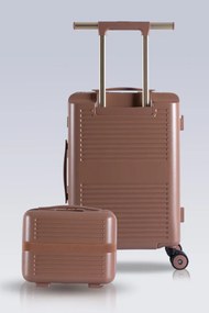 Stewehome Σετ βαλίτσας καμπίνας και νεσεσέρ με θύρες φόρτισης USB και από πολυκαρβονικό