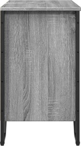 vidaXL Ντουλάπι Νιπτήρα Μπάνιου Γκρι Sonoma 60x35x60 εκ. Επεξ. Ξύλο