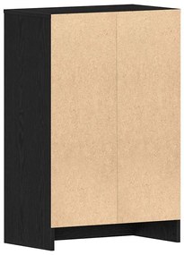 vidaXL Παπουτσοθήκη Μαύρη δρυς 60 x 35 x 92 cm Επεξεργασμένο ξύλο
