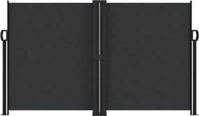 vidaXL Σκίαστρο Πλαϊνό Συρόμενο Μαύρο 140 x 1000 εκ.