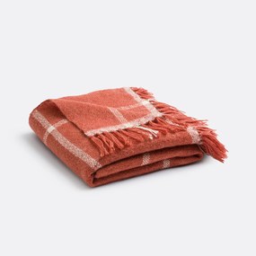 Καρό κουβέρτα με 80% μαλλί, Noreen