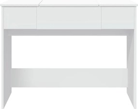 vidaXL Μπουντουάρ με Καθρέφτη Λευκό 100x45x76 εκ.
