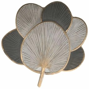 Διακόσμηση τοίχων DKD Home Decor Λευκό Γκρι Χρυσό 121 x 2 x 121 cm (x2)