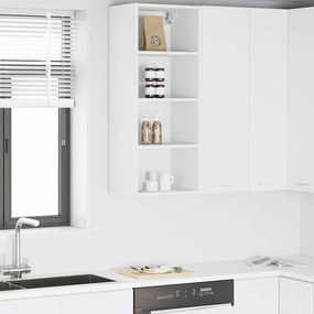 vidaXL Κρεμαστό ντουλάπι Λευκό 40 x 29,5 x 100 εκ. Επεξεργασμένο ξύλο