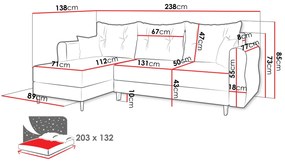 Γωνιακός Καναπές Zako-Gkri