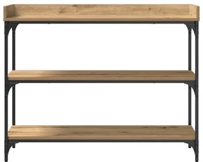 vidaXL Τραπέζι Κονσόλας με ράφι artisan δρυς 100 x 30 x 80 εκατοστά