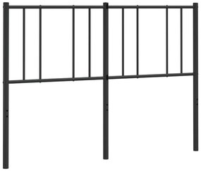 vidaXL Κεφαλάρι Μαύρο 120 εκ. Μεταλλικό